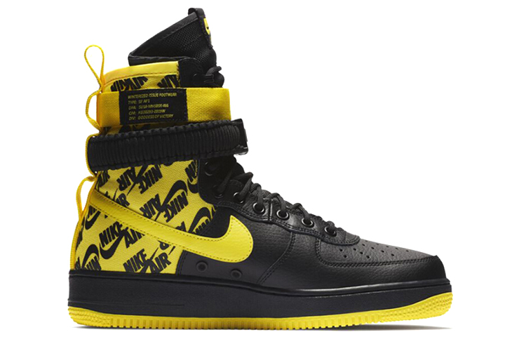 【代購】Nike Sf Air Force 1 High Black Dynamic Yellow