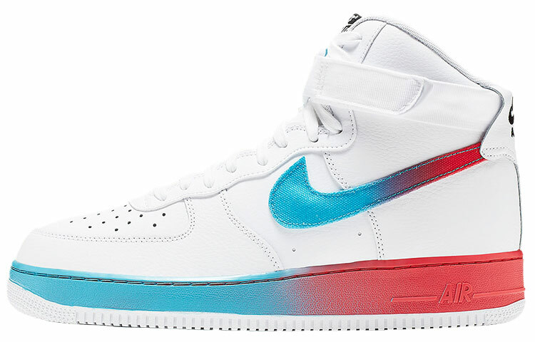 【代購】Nike Air Force 1 High Gradient White Blue Fury Ember Glow