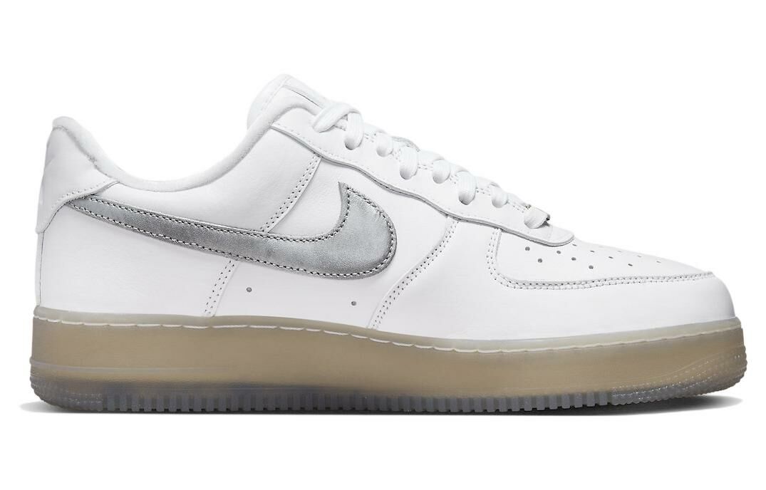 【代購】Nike Air Force 1 Low '07 Prm White Metallic Silver