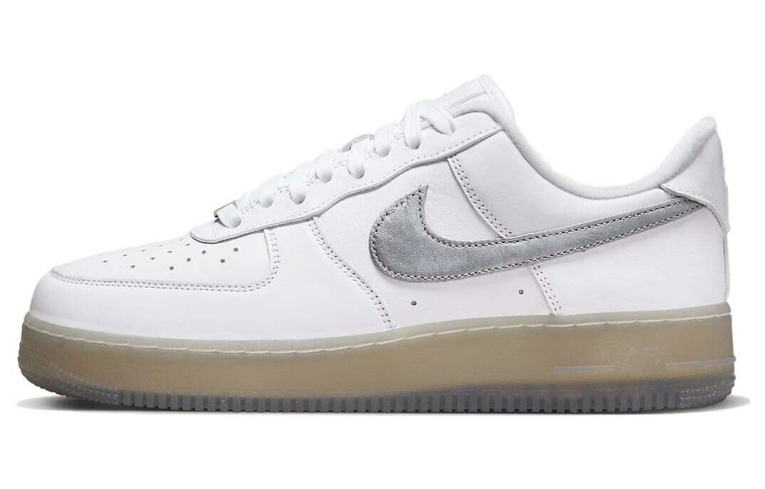 【代購】Nike Air Force 1 Low '07 Prm White Metallic Silver