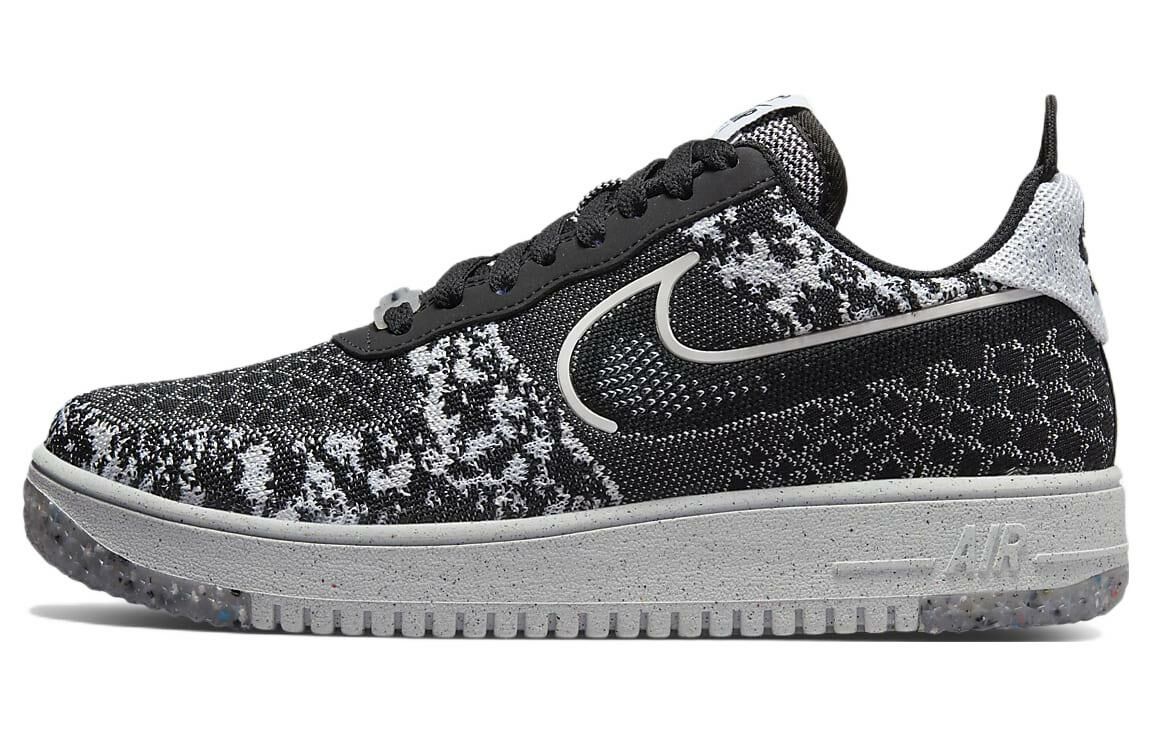 【代購】Nike Air Force 1 Low Crater Flyknit Black White Melange