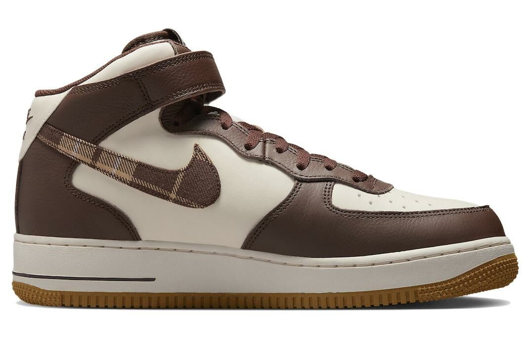 【代購】Nike Air Force 1 Mid '07 Brown Plaid