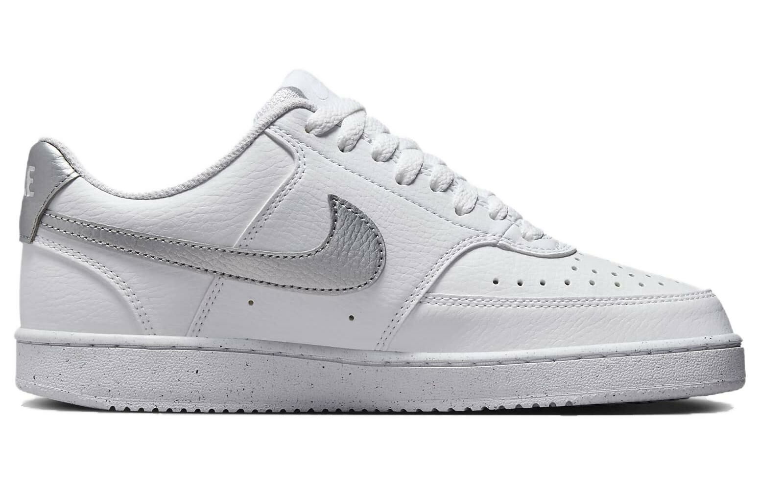 【代購】Nike Court Vision 1 Low Next Nature 'White Metallic Silver' Women's