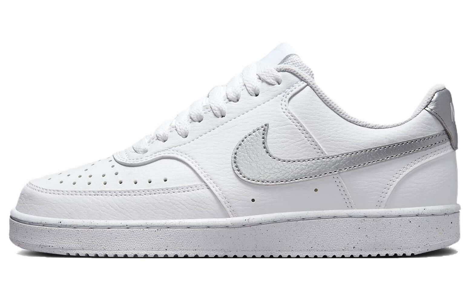 【代購】Nike Court Vision 1 Low Next Nature 'White Metallic Silver' Women's