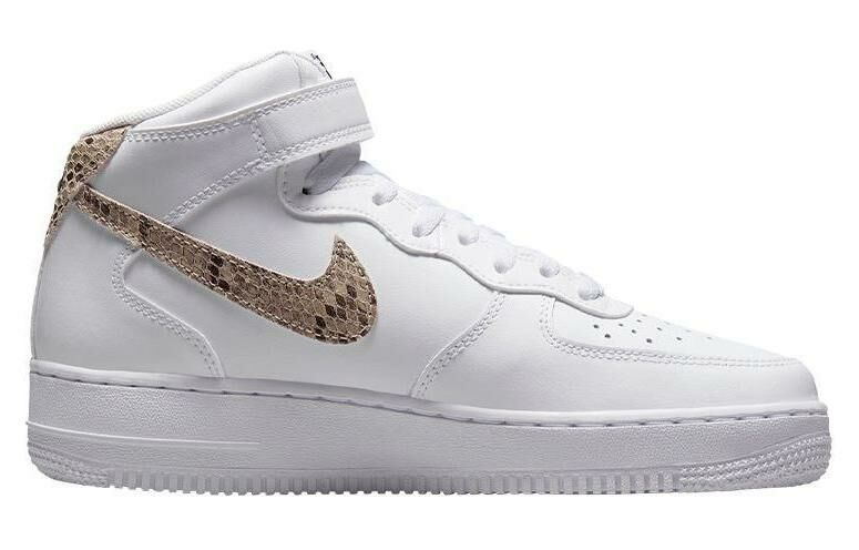 【代購】Nike Air Force 1 '07 Mid White Snake Swoosh Women's
