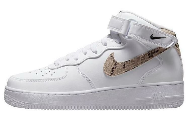 【代購】Nike Air Force 1 '07 Mid White Snake Swoosh Women's