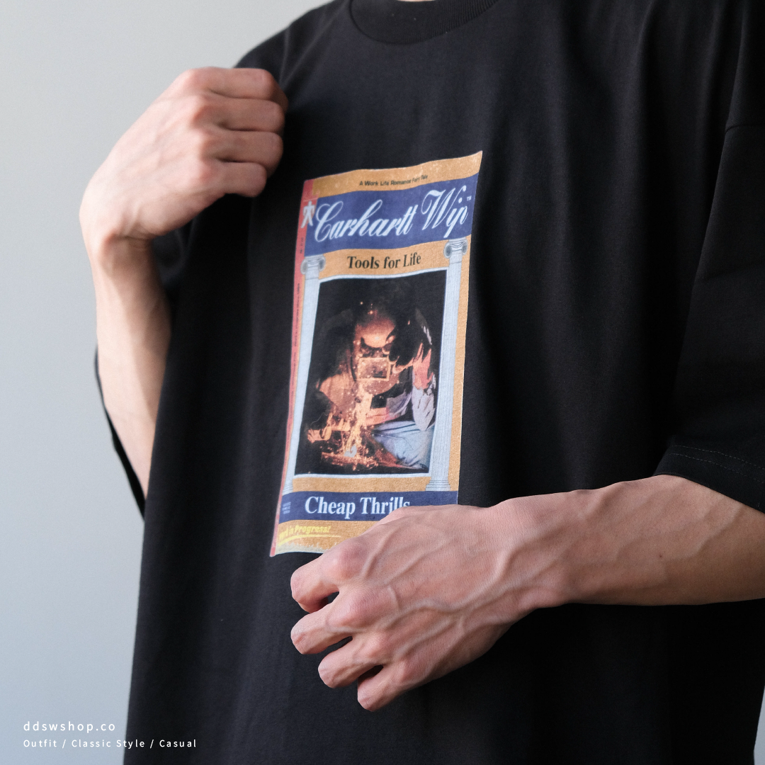 "現貨" CARHARTT WIP Cheap Thrills  胸前印花圖 黑色