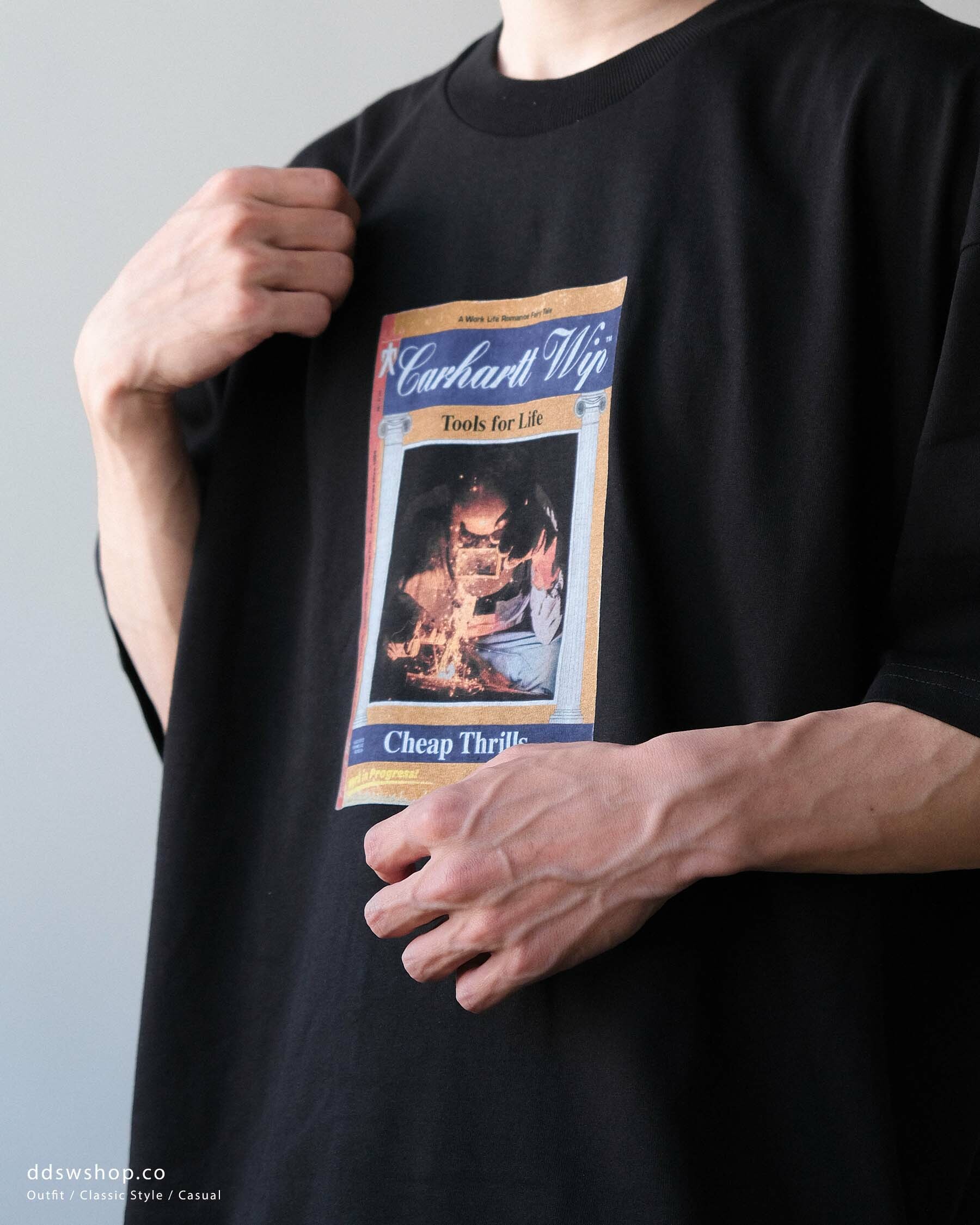 "現貨" CARHARTT WIP Cheap Thrills  胸前印花圖 黑色