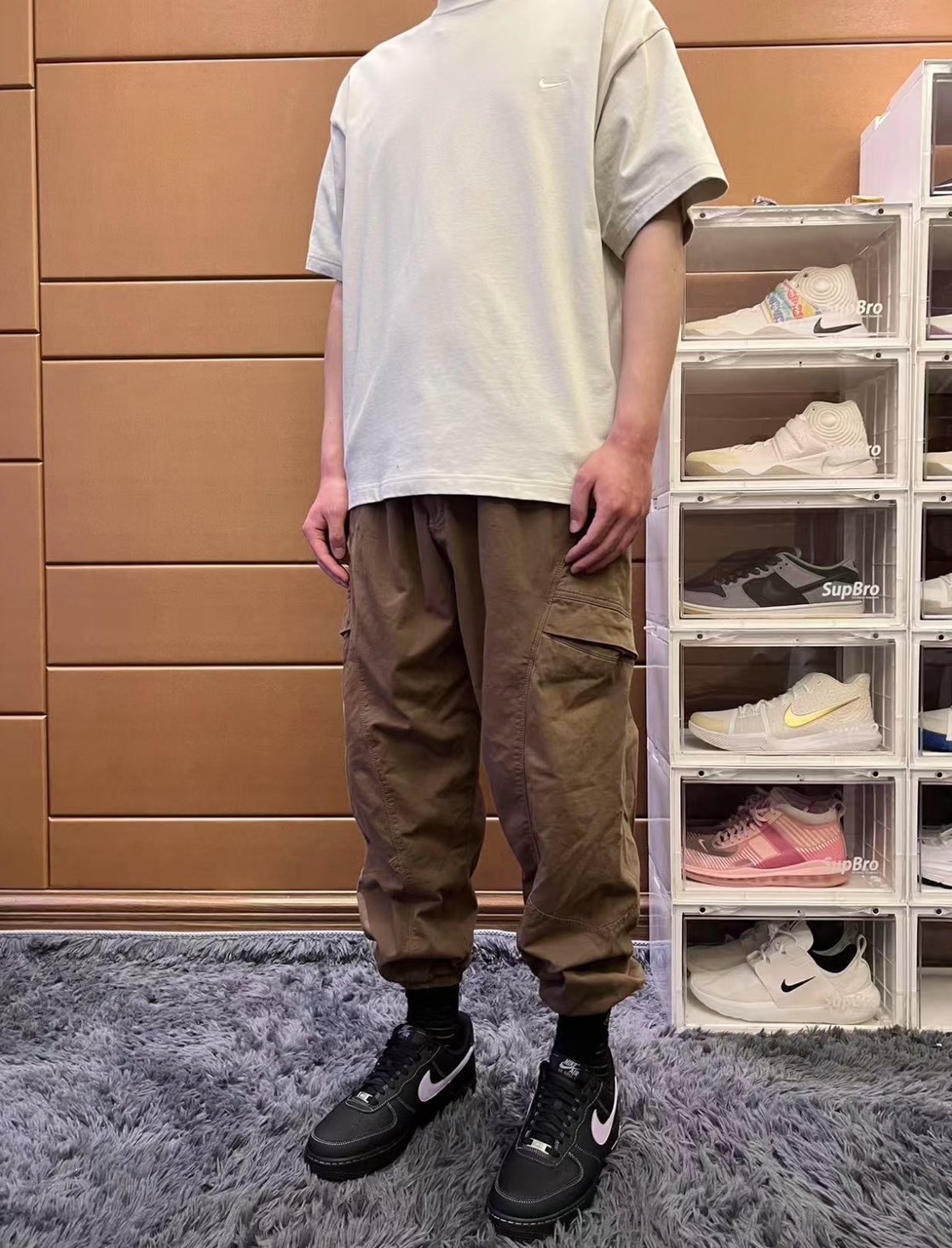 Nike Air Force 1 Low 黑紫 男女同款 低幫板鞋