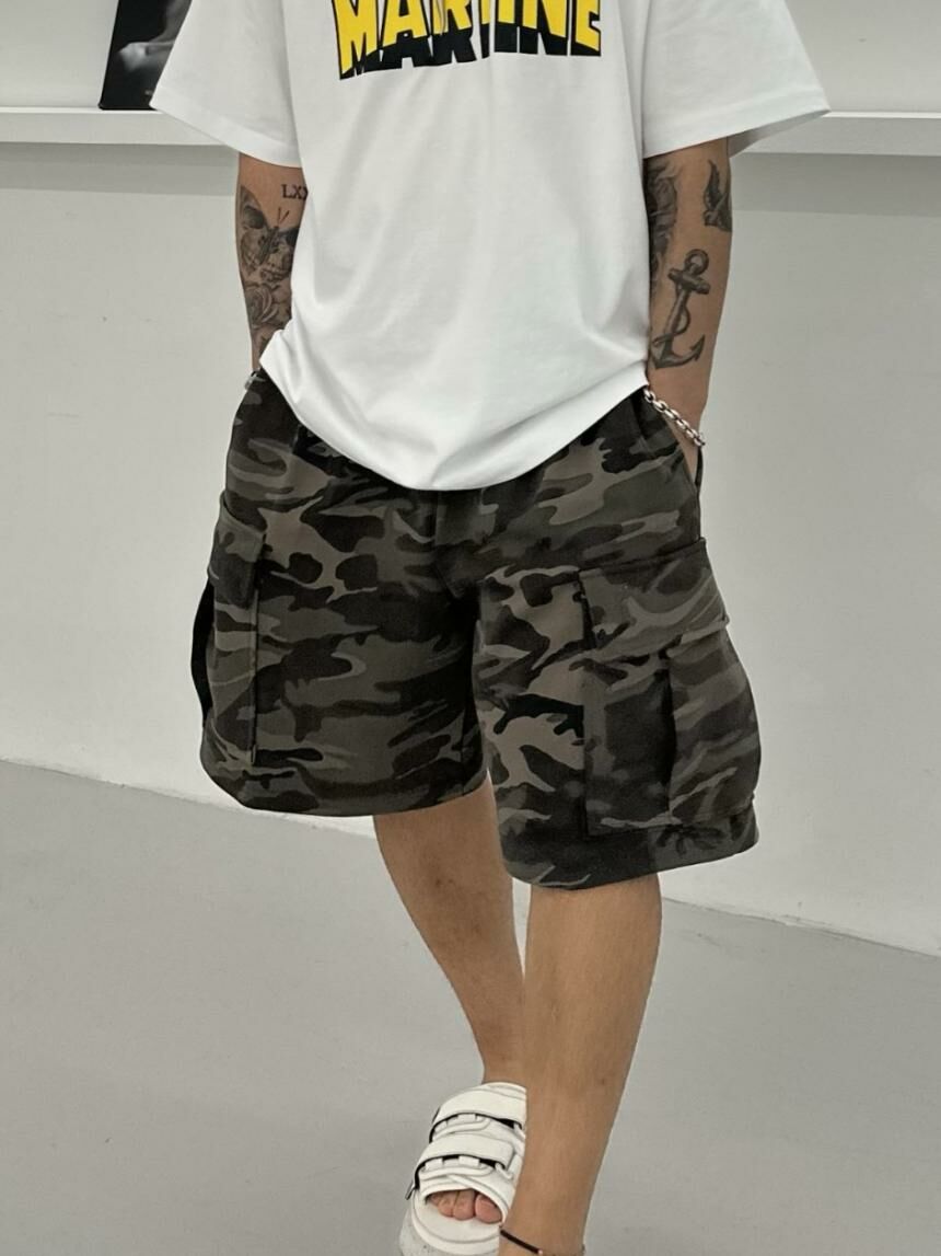 迷彩工裝短褲 40324-022P