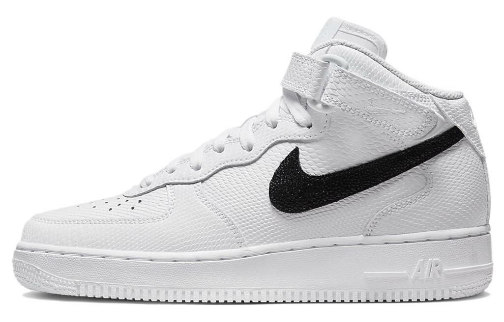 【代購】Nike Air Force 1 Mid '07 Snakeskin White Black Women's
