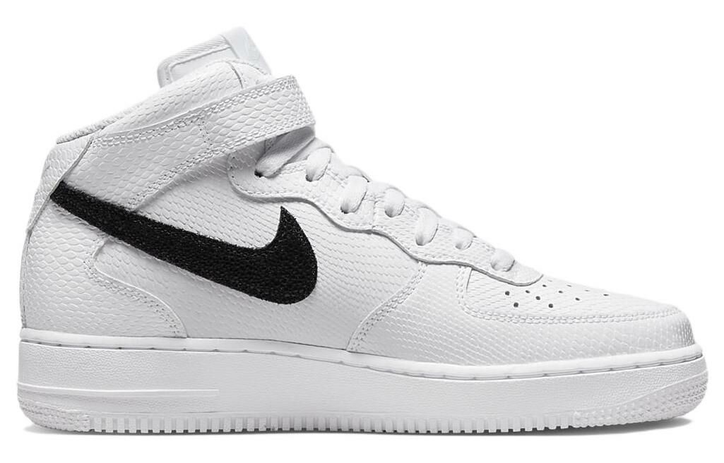 【代購】Nike Air Force 1 Mid '07 Snakeskin White Black Women's
