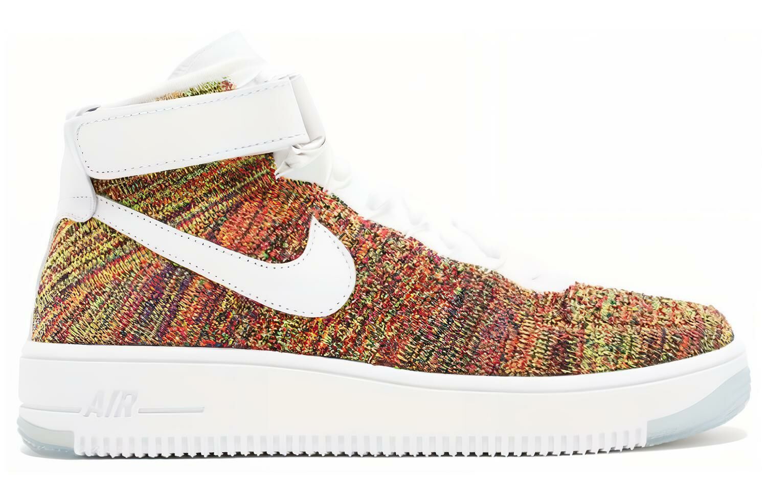 【代購】Nike Air Force 1 Mid Flyknit Multi Color White