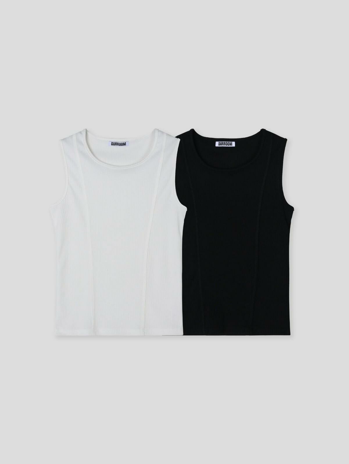 淨色暗紋背心 OUR ROOM-068V