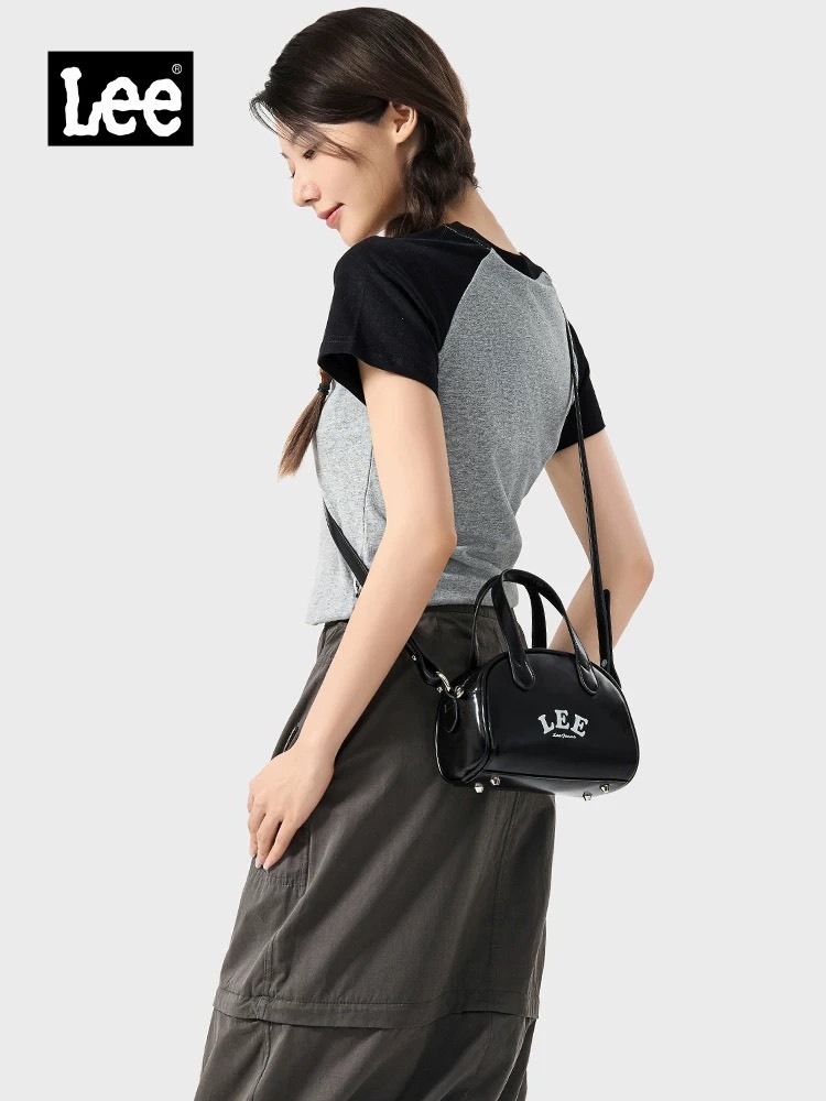 KTQ STORE ‧ LEE 復古波士頓 手提肩背兩用包 三色