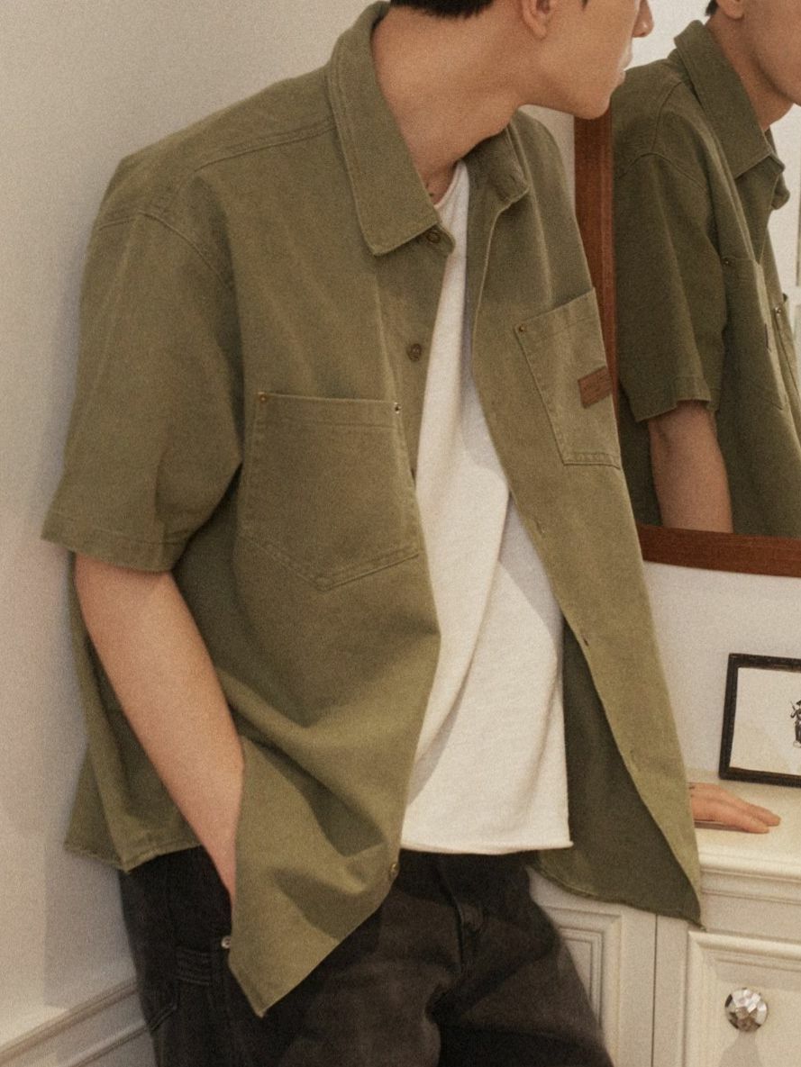 淨色短袖恤衫 OUR ROOM-074S