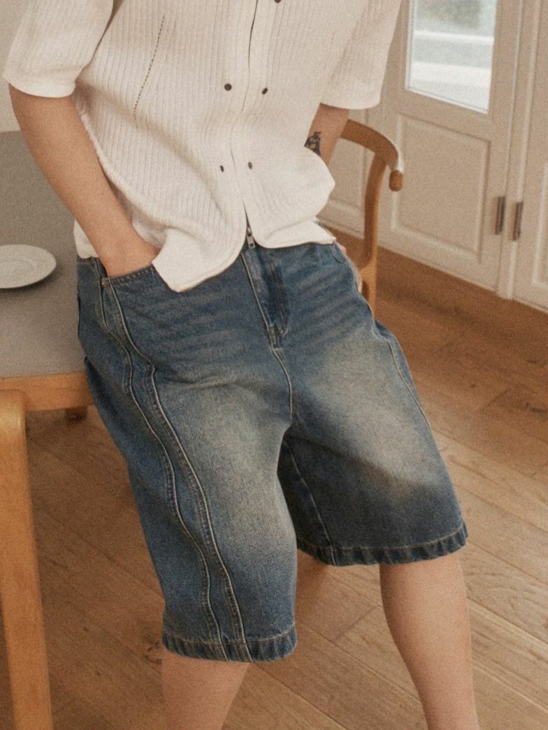 洗水牛仔短褲 OUR ROOM-076P