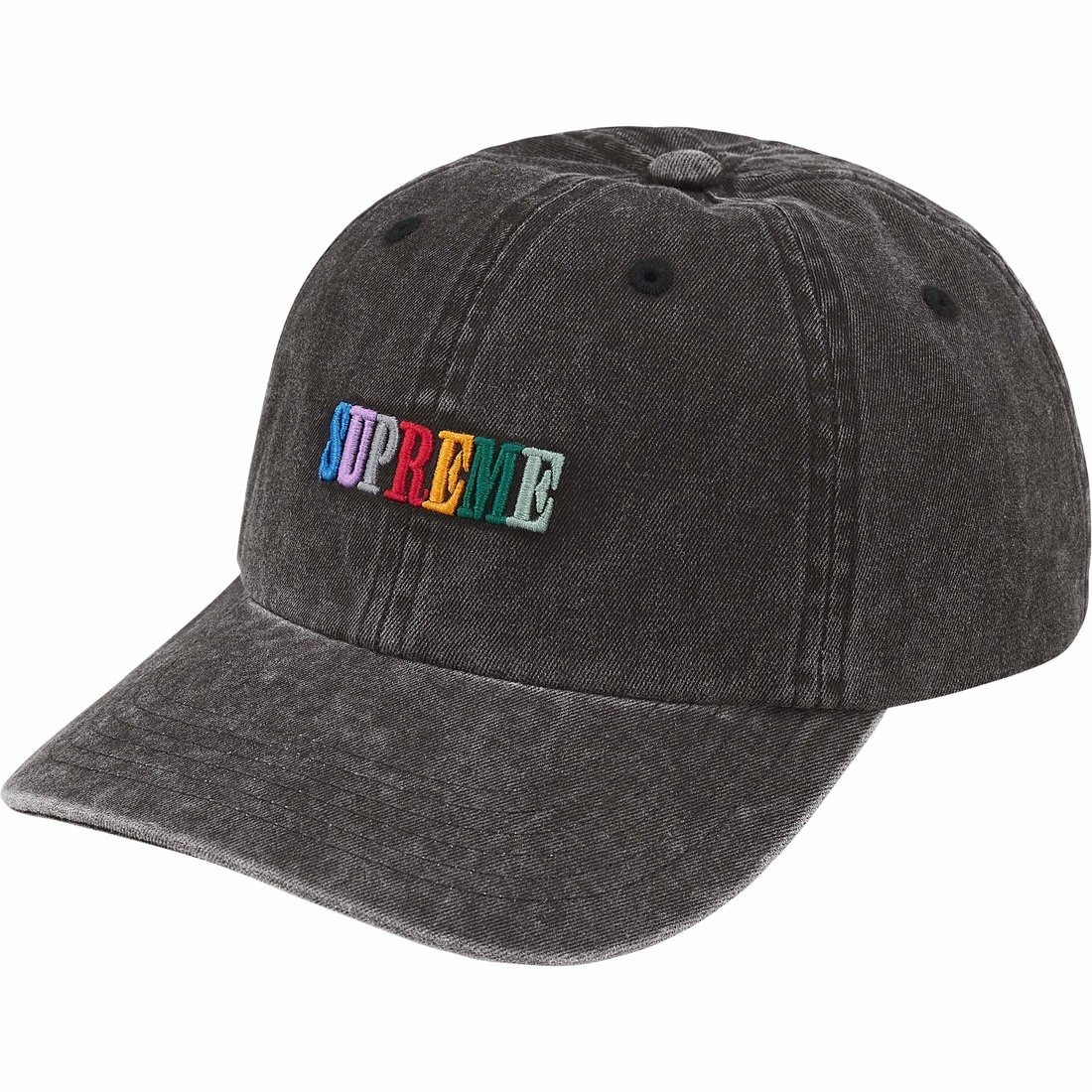 2025SS Supreme Pigment Dye 6-Panel LOGO 水洗老帽帽子6分割現貨