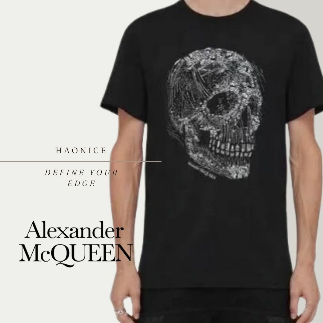 【HAO NICE】上海經銷商Alexander McQUEEN 法國品牌🇫🇷經典logo暗黑骷髏頭短袖 短T