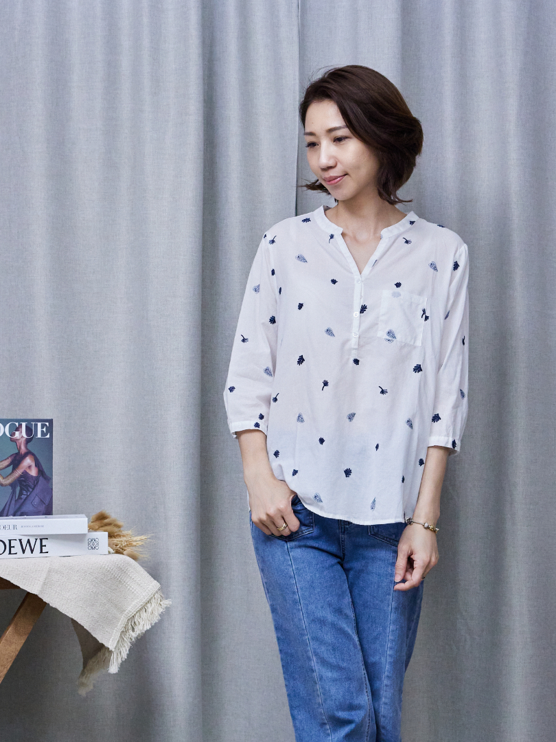 小花樣大魅力。夏日棉麻印花襯衫