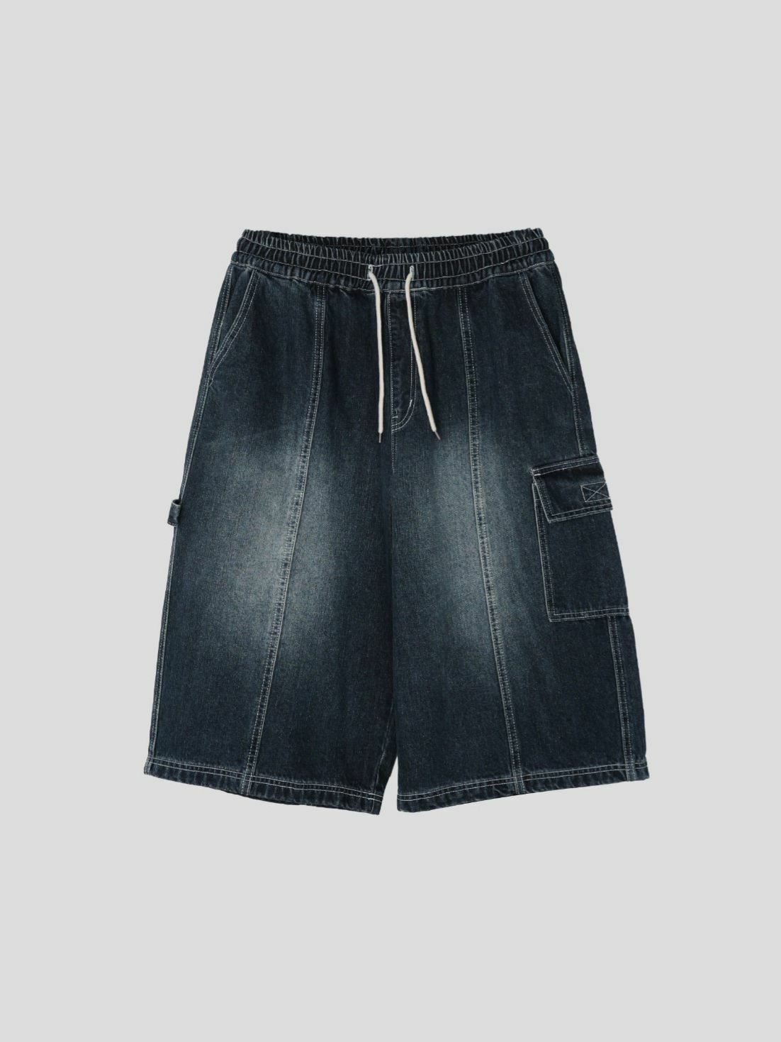 洗水工裝牛仔短褲 OUR ROOM-081P