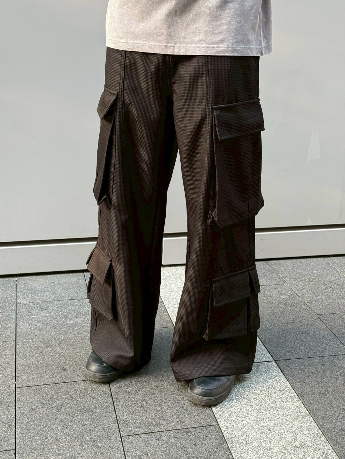 特殊面料多口袋長褲