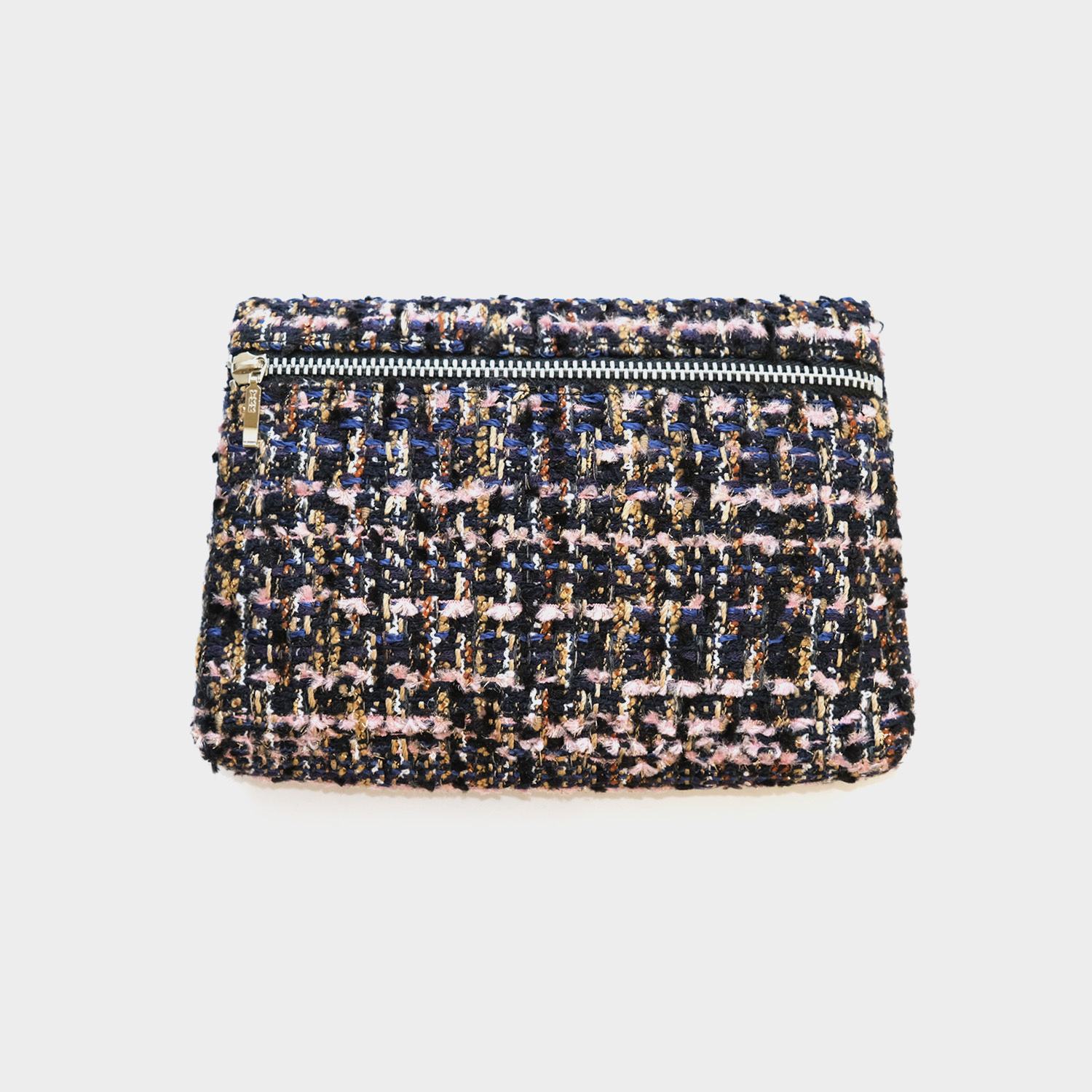 Small Makeup Tote - Pink & Navy