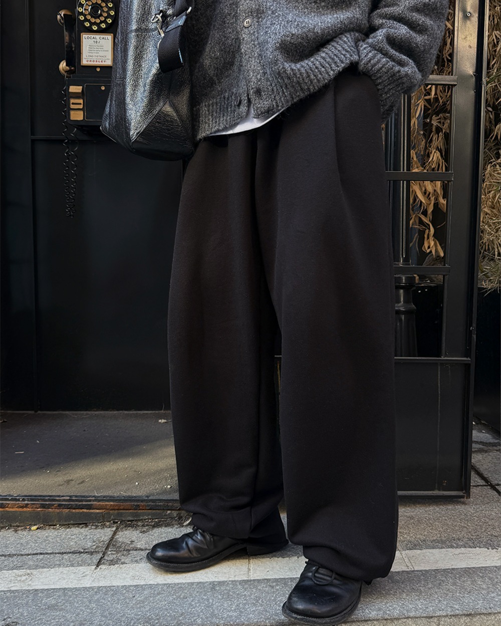 Vico 腰頭撞色不收邊棉褲