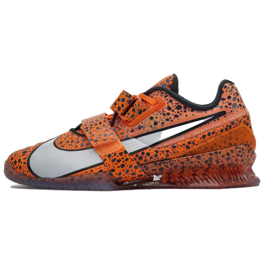 【代購】Nike Romaleos 4 Anti Slip Wear Resistant Low Top Training Shoes Unisex Orange