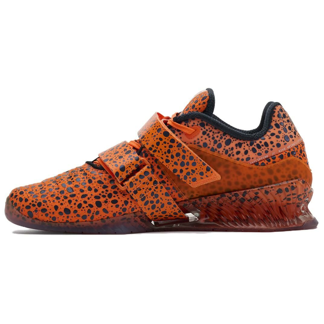 【代購】Nike Romaleos 4 Anti Slip Wear Resistant Low Top Training Shoes Unisex Orange