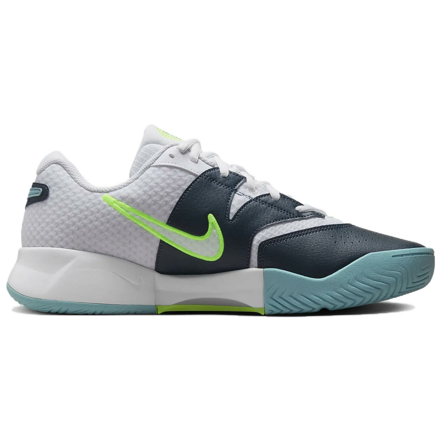 【代購】Nike Court Lite 4 Anti-Slip Wear-Resistant Low-Top Tennis Shoes Men's White Blue