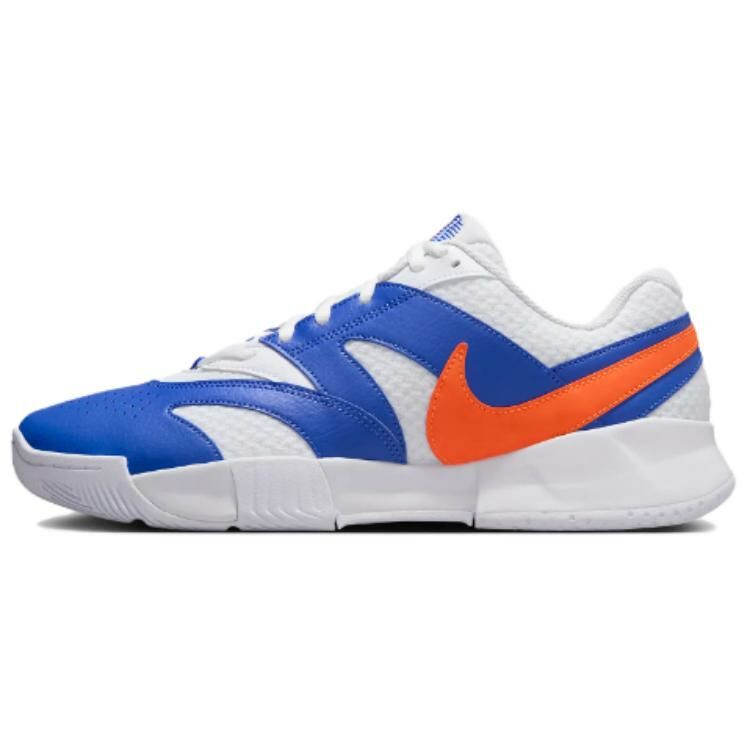 【代購】Nike Court Lite 4 Anti-Slip Wear-Resistant Low-Top Tennis Shoes Unisex Gray Blue