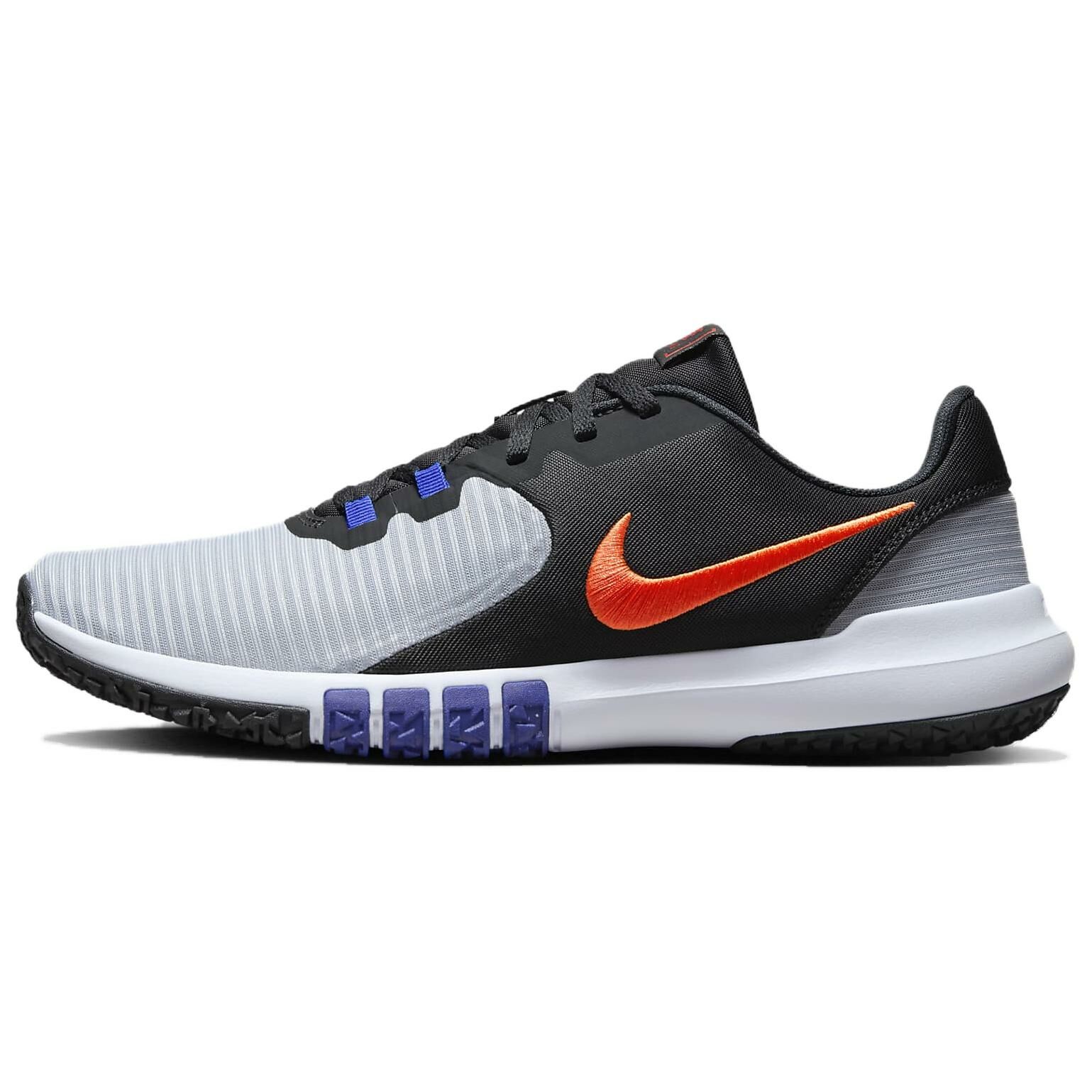 【代購】Nike Flex Control 4 Slip Resistant And Breathable Low Top Training Shoes Men's Black Gray