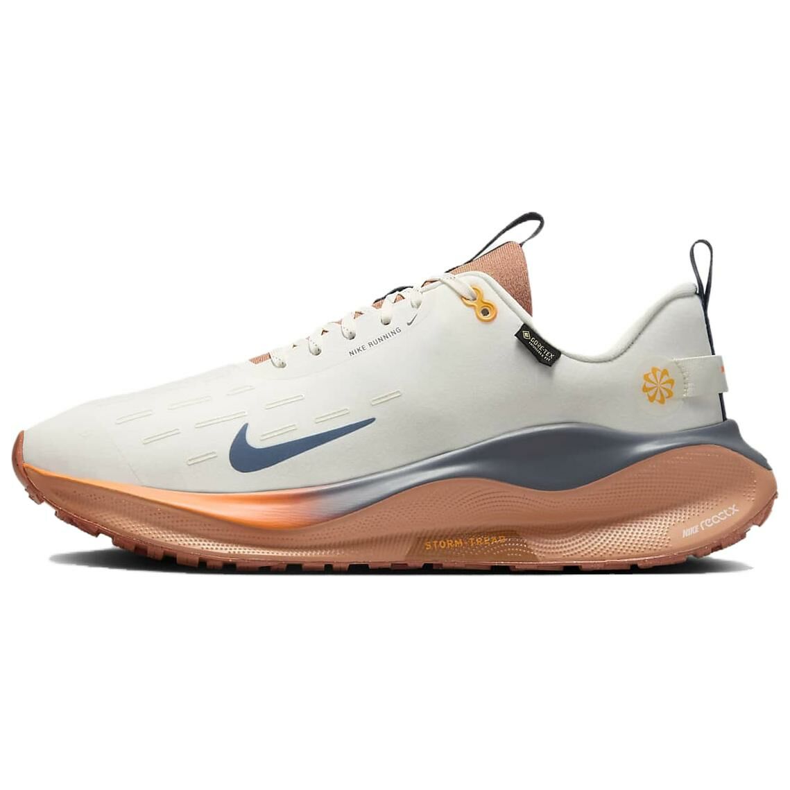 【代購】Nike InfinityRN 4 Slip Resistant Water Resistant Low Top Running Shoes Men's White Orange