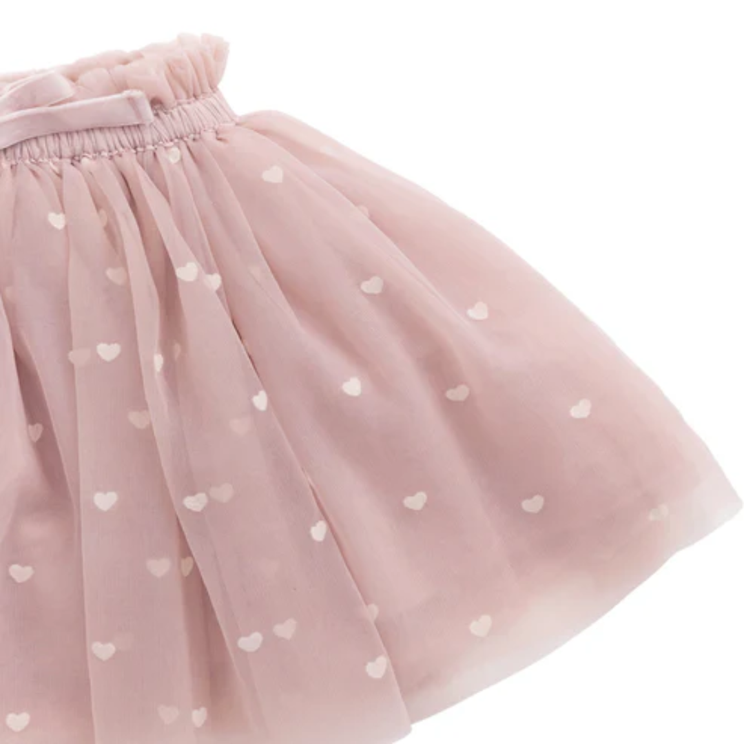 JAMIE KAY│Lottie Skirt愛心嫩紗澎澎裙．Petite Heart Rose Smoke