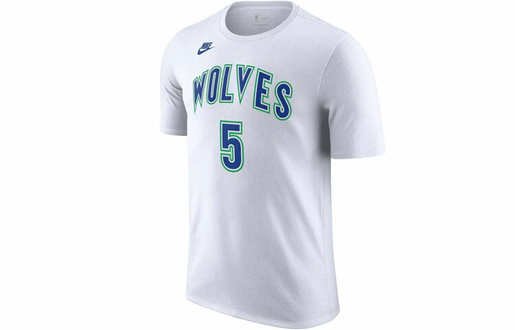 【代購】Nike T Shirt 23 24 Season, Minnesota Timberwolves, Edwards Size 5 Men's White