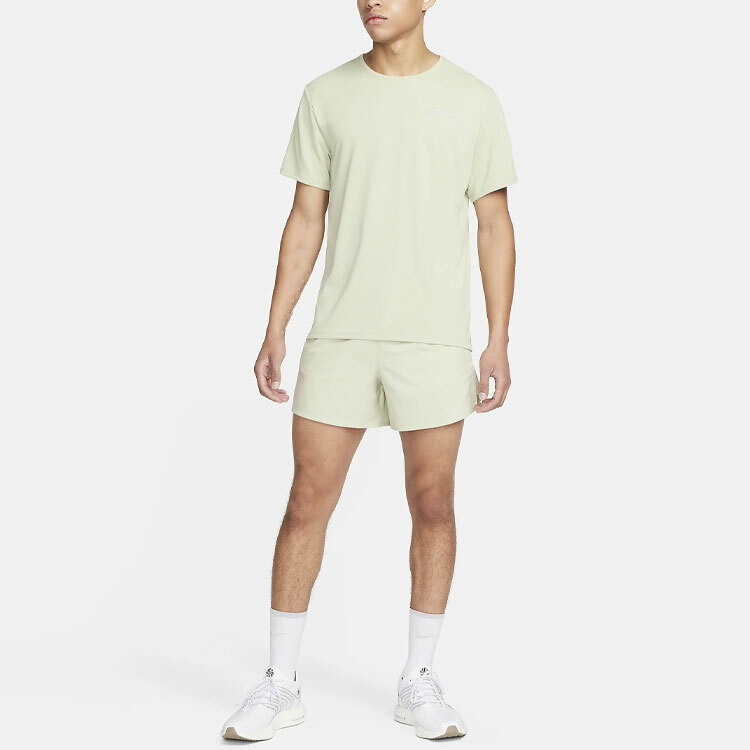 【代購】Nike Dri FIT 5' Brief Lined Running Shorts Casual Shorts Men's Green