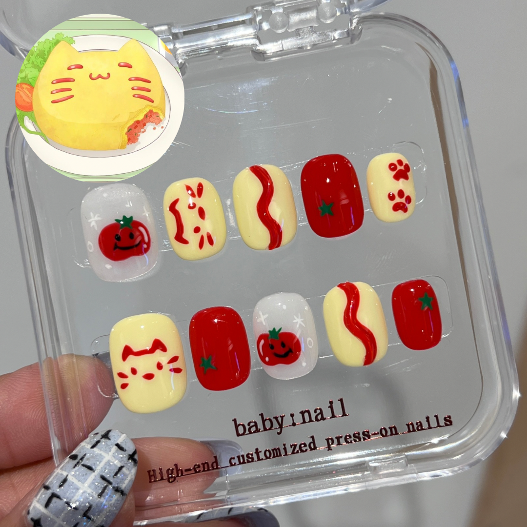 baby:nail ︳Omelet Rice。Charms