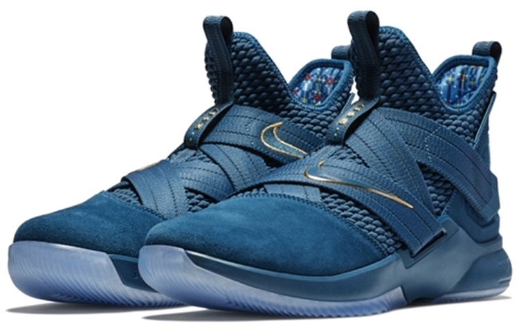 【代購】Nike LeBron Soldier 12 Sfg Epn 'Blue Gold'