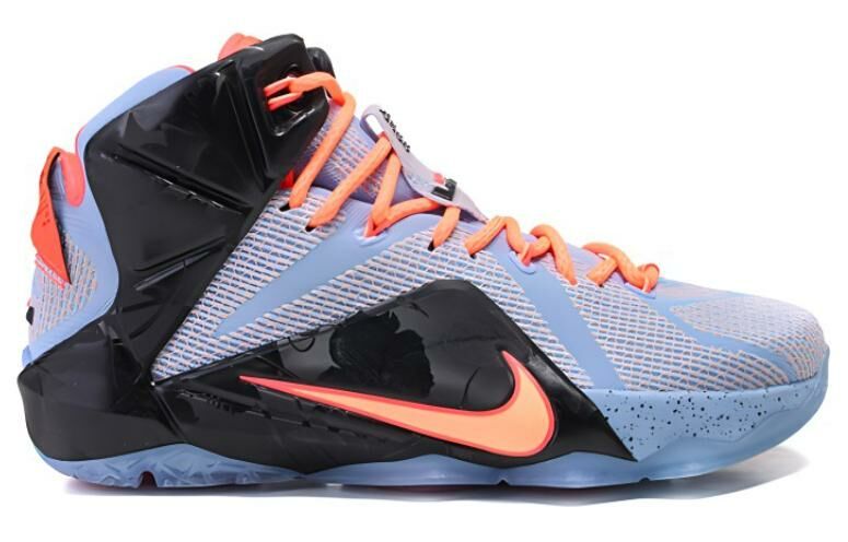 【代購】Nike Lebron 12 Easter Non-slip Lightweight Mid-Top Performance Basketball Shoes Men's Black Purple
