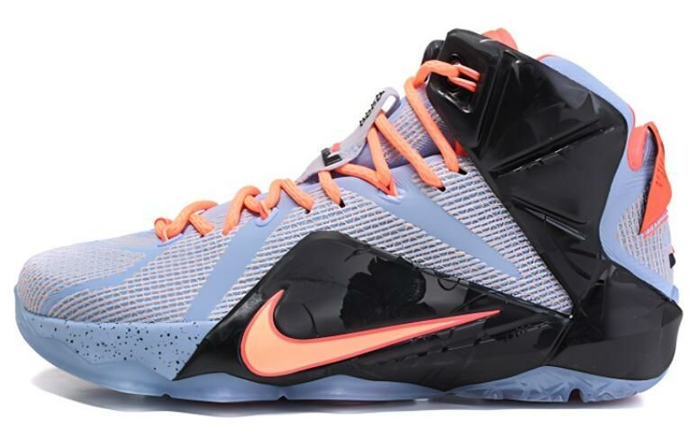 【代購】Nike Lebron 12 Easter Non-slip Lightweight Mid-Top Performance Basketball Shoes Men's Black Purple