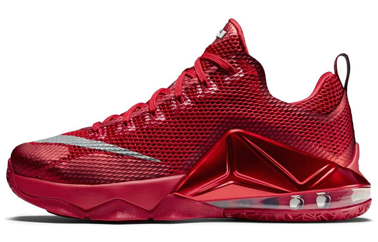 【代購】Nike Lebron 12 Basketball Shoes Men Low-Top University Red/Reflective Silver/Sports Red/Black