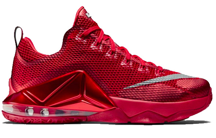 【代購】Nike Lebron 12 Basketball Shoes Men Low-Top University Red/Reflective Silver/Sports Red/Black