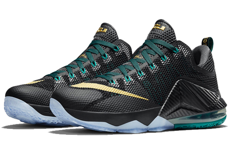 【代購】Nike Lebron 12 Cushioning Anti-Slip And Wear-Resistant Low-Top Basketball Shoes Men's Black