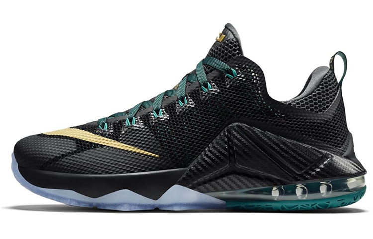 【代購】Nike Lebron 12 Cushioning Anti-Slip And Wear-Resistant Low-Top Basketball Shoes Men's Black