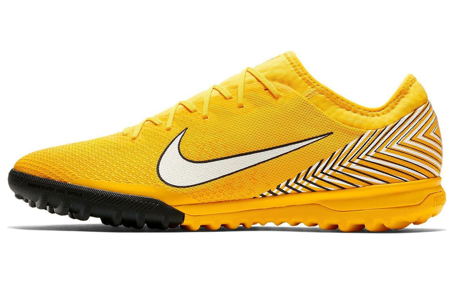 【代購】Nike Mercurial Vapor 12 AG Rubber Short Studs Cushioning Wear-Resistant Soccer Shoes Unisex Yellow Black