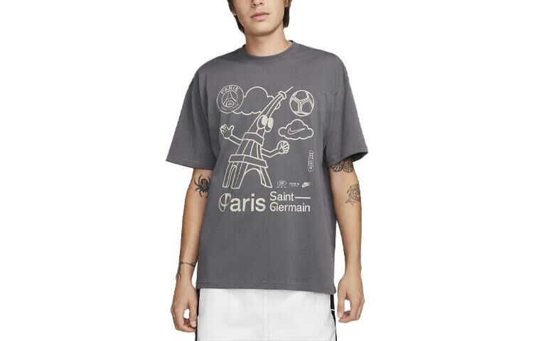 【代購】Nike Paris Saint-Germain Max90 T-Shirt Men's Iron Gray