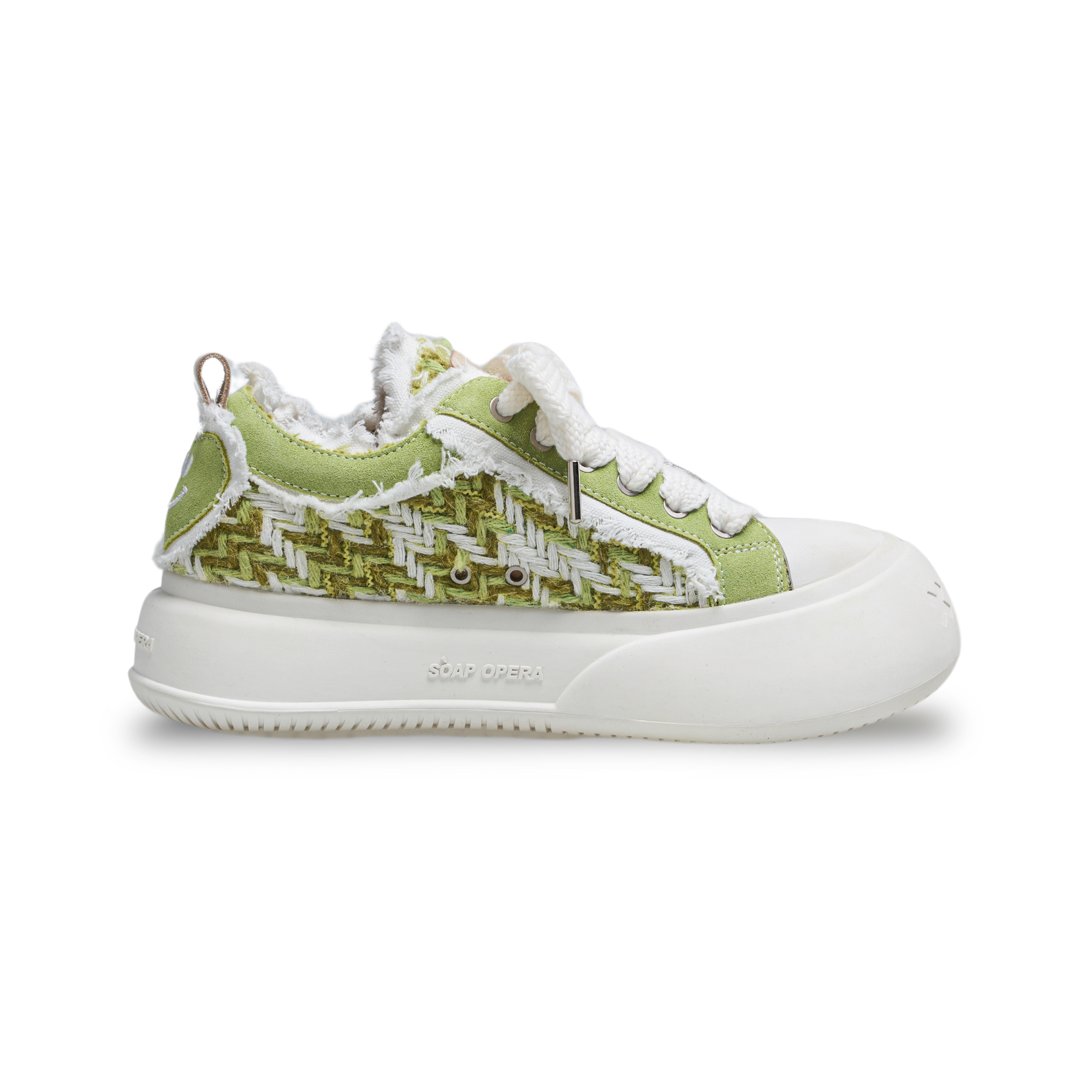 【代購】SOAP OPERA Collaboration Transcendence Canvas Shoes Unisex Low-Top White/Green