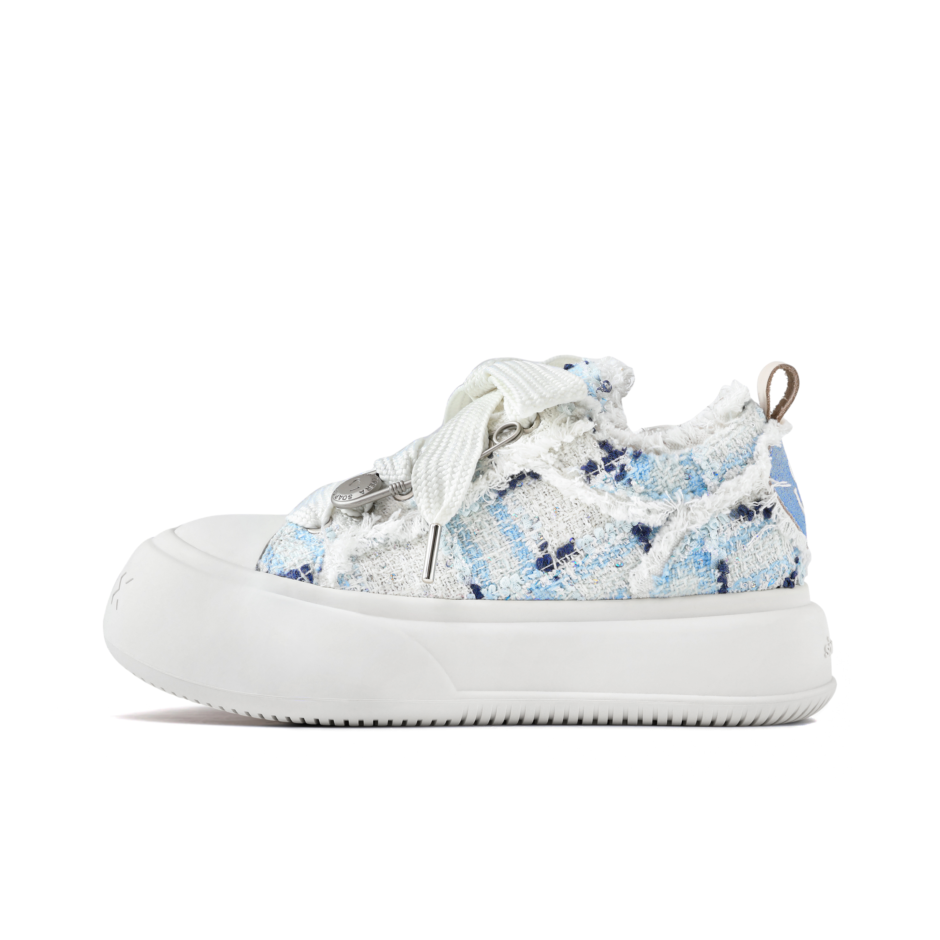 【代購】SOAP OPERA Fluffy Series Skateboard Shoes Unisex Low-Top White/Blue