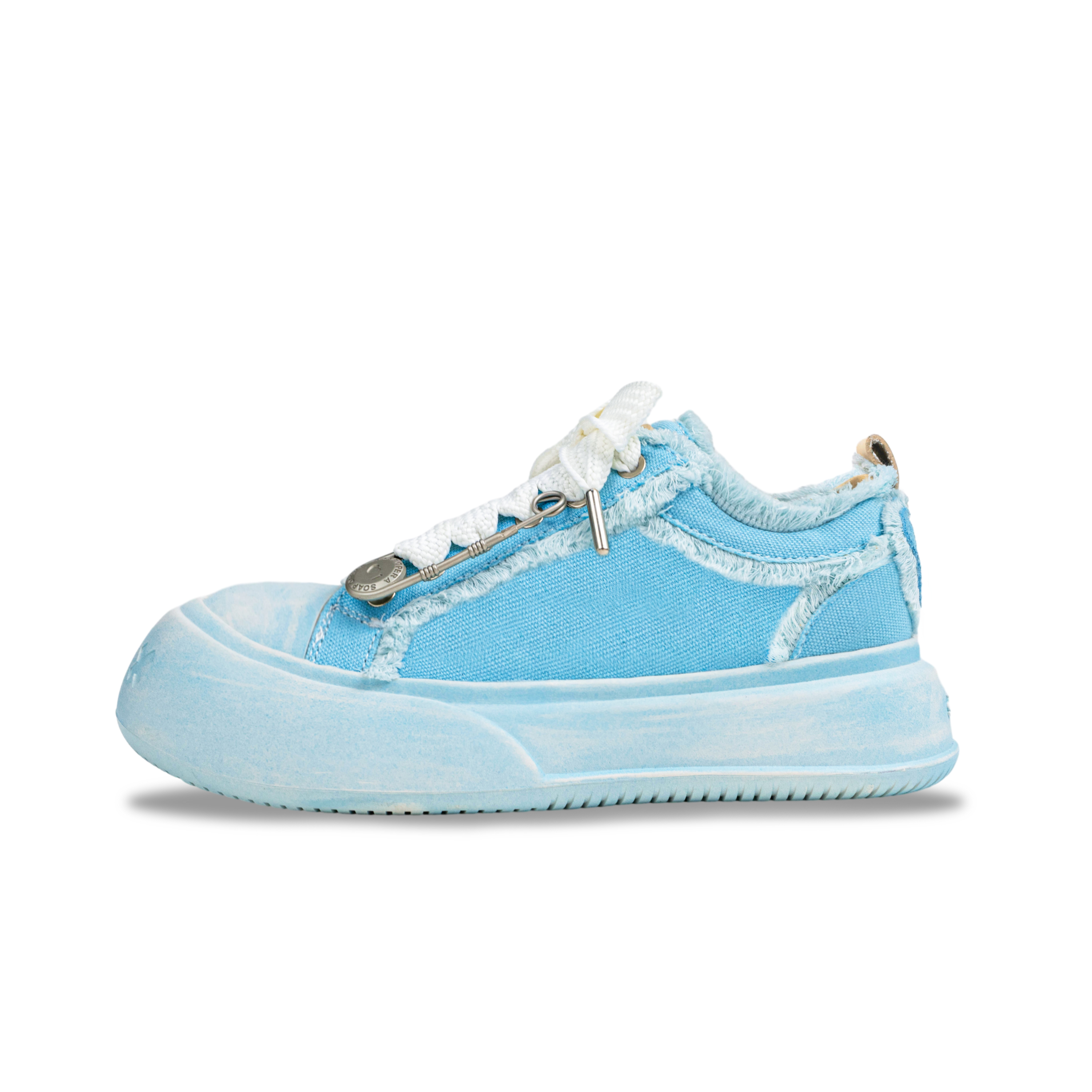 【代購】SOAP OPERA Wiping Color Series Low Top Canvas Shoes Unisex Crushed Ice Blue Box